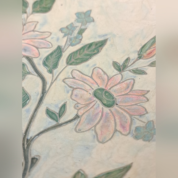 Vintage Enamelware Brass Pedestal Bowl - Picture 5 of 6